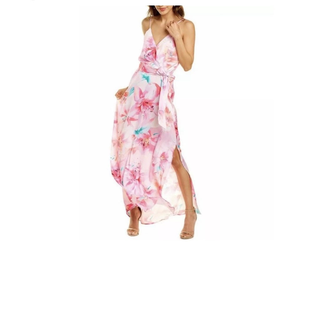 Floral Pink Maxi Dress